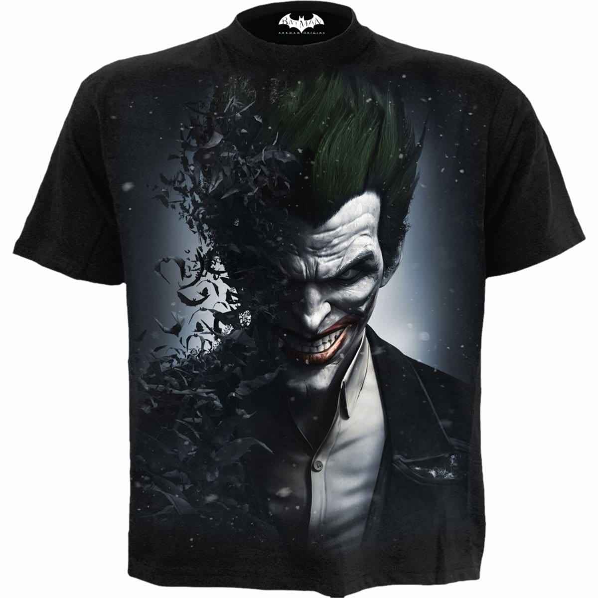 JOKER - ARKHAM ORIGINS - T-Shirt Black - Damned Threads